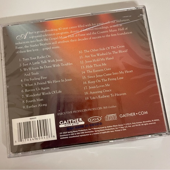 CD The Statler Brothers  GOSPEL MUSIC 2 CD NWT - Picture 2 of 2